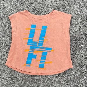 Crop top workout tee